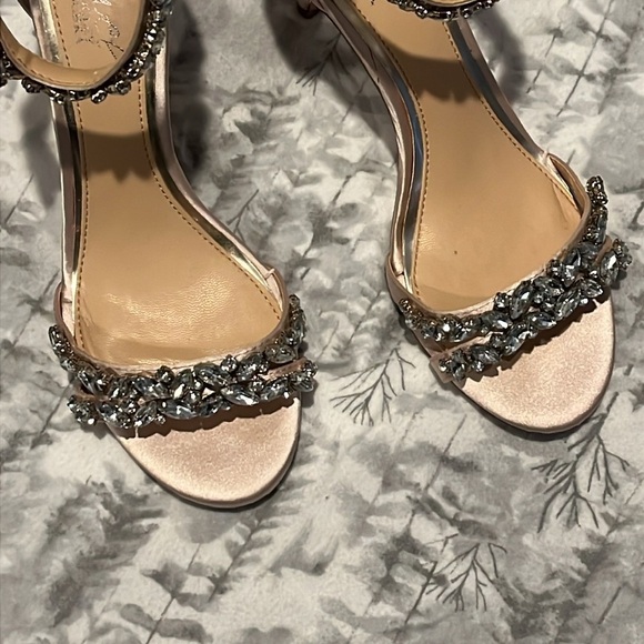 Jewel Badgley Mischka Caroline Embellished Strap Evening Shoe NWOT - Bridal - Picture 10 of 12